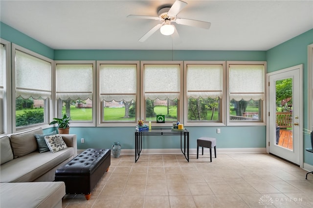10550 Willow Brook Rd, Dayton, OH 45458 - sunroom / solarium featuring tile patterned floors and baseboards