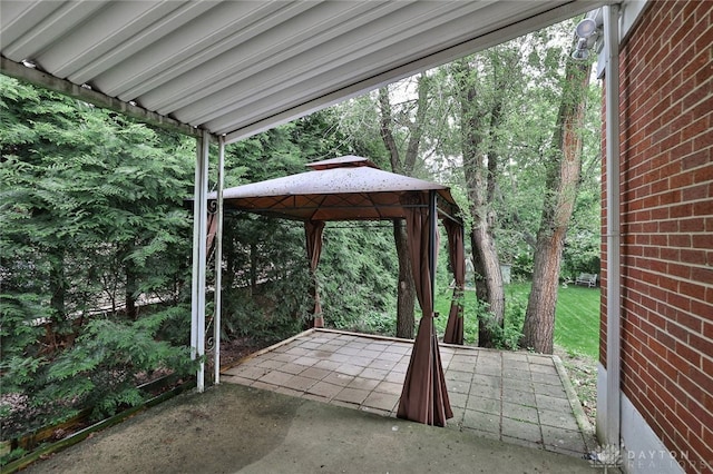 407 Claranna Ave, Oakwood, OH 45419 - view of patio / terrace featuring a gazebo