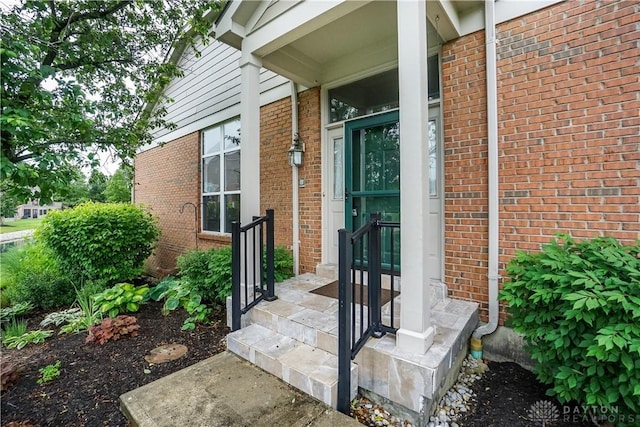 7516 Blue Fox Run, West Chester, OH 45069 - view of exterior entry featuring brick siding