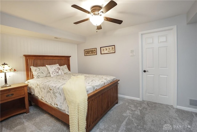 7516 Blue Fox Run, West Chester, OH 45069 - carpeted bedroom with a ceiling fan and baseboards