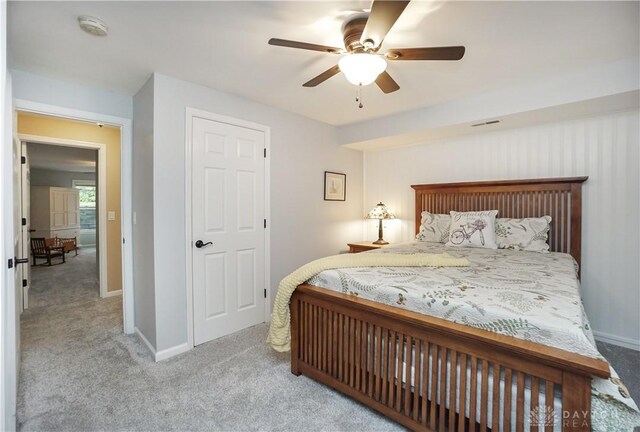 7516 Blue Fox Run, West Chester, OH 45069 - carpeted bedroom featuring baseboards and a ceiling fan