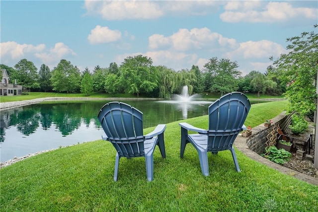 7516 Blue Fox Run, West Chester, OH 45069 - view of grassy yard with a water view