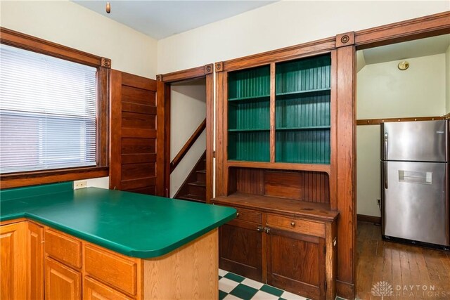 1628 E 5th St, Dayton, OH 45403 - kitchen featuring freestanding refrigerator