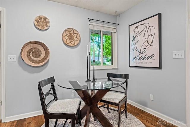 286 Honey Jane Dr, Beavercreek, OH 45434 - dining room featuring dark wood-style flooring and baseboards