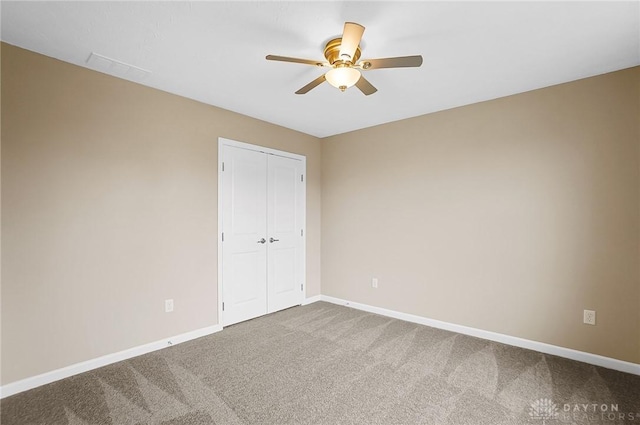 9752 Crooked Creek Dr, Centerville, OH 45458 - carpeted empty room featuring ceiling fan and baseboards