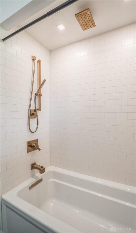 692 Sueden Dr, Beavercreek, OH 45430 - bathroom with a combined bath / shower with rainfall shower