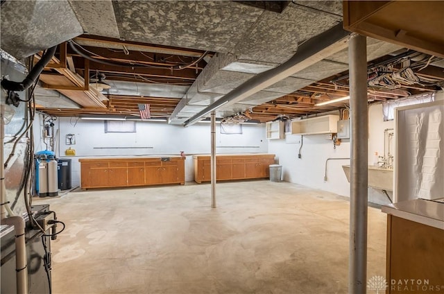 692 Sueden Dr, Beavercreek, OH 45430 - basement featuring electric panel and a water softener system