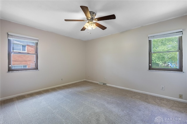 3558 Knollbrook Dr, Franklin Twp, OH 45005 - carpeted spare room with baseboards and a ceiling fan