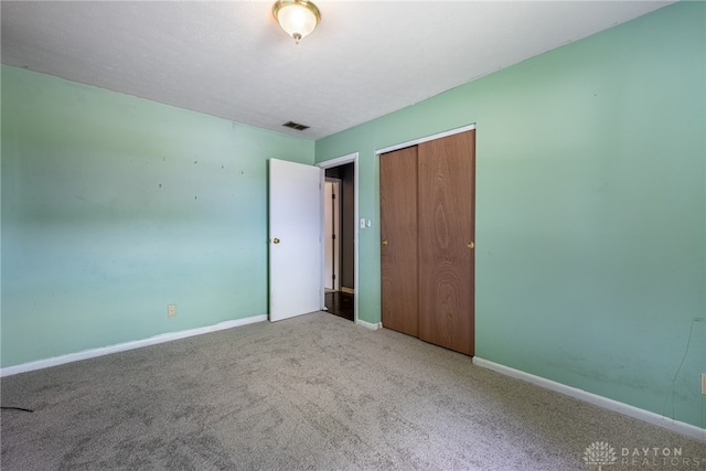 3558 Knollbrook Dr, Franklin Twp, OH 45005 - unfurnished bedroom featuring carpet, a closet, and baseboards
