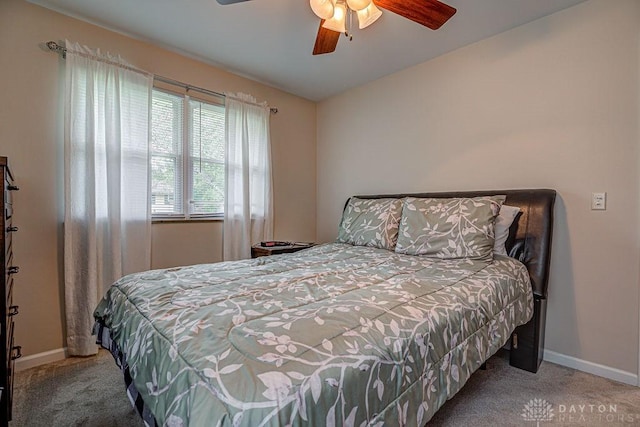 286 Chamberlin Dr, Hamilton, OH 45013 - carpeted bedroom featuring baseboards and a ceiling fan