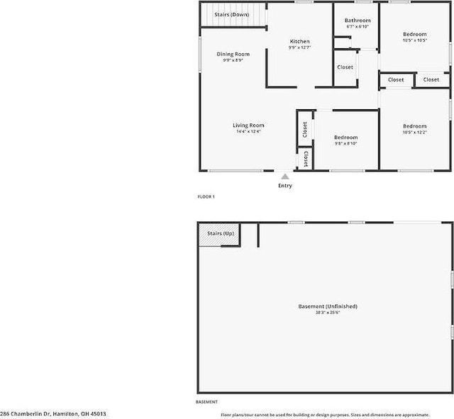 286 Chamberlin Dr, Hamilton, OH 45013 - home floor plan