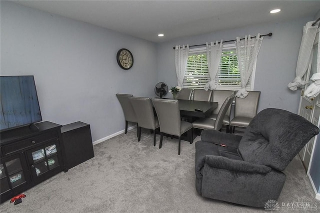 1629 Cohasset Dr, Anderson Twp, OH 45255 - dining area featuring carpet, recessed lighting, and baseboards