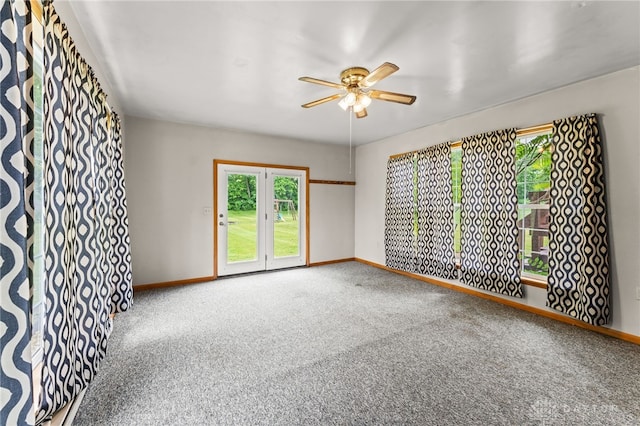 479 E Lomar Ave, Franklin, OH 45005 - carpeted empty room featuring ceiling fan and baseboards