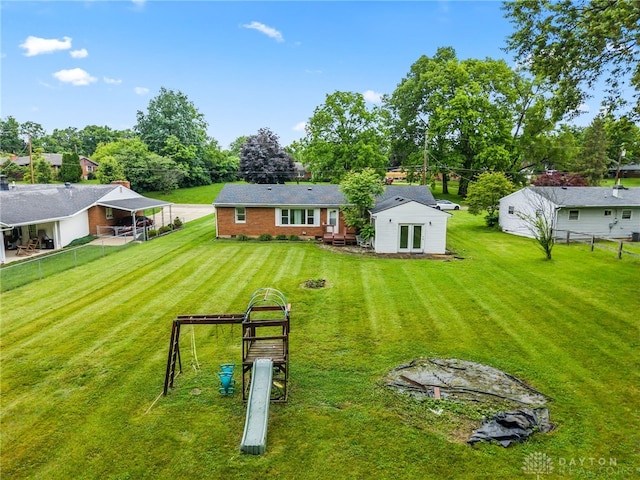 479 E Lomar Ave, Franklin, OH 45005 - view of yard with an outbuilding