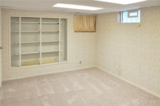 3145 Mohican Ave, Kettering, OH 45429 - carpeted spare room featuring a drop ceiling