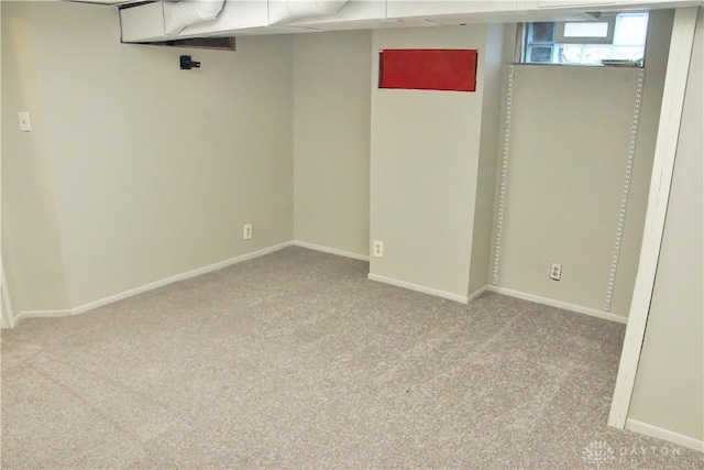 3145 Mohican Ave, Kettering, OH 45429 - basement with carpet and baseboards