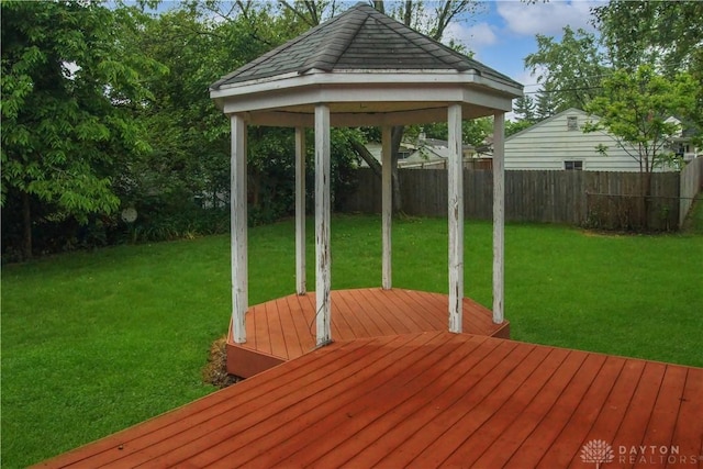 3145 Mohican Ave, Kettering, OH 45429 - wooden terrace featuring a gazebo