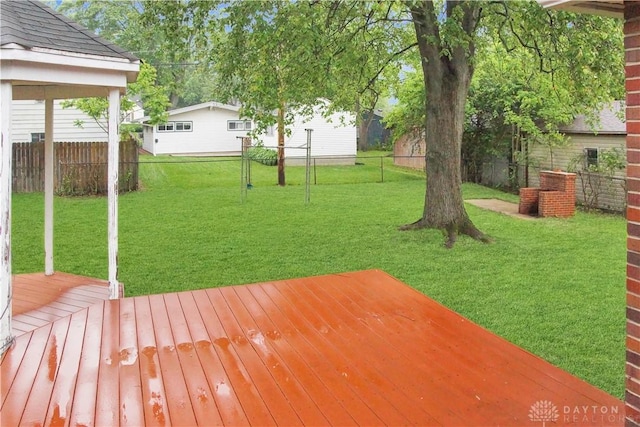 3145 Mohican Ave, Kettering, OH 45429 - view of yard featuring a deck