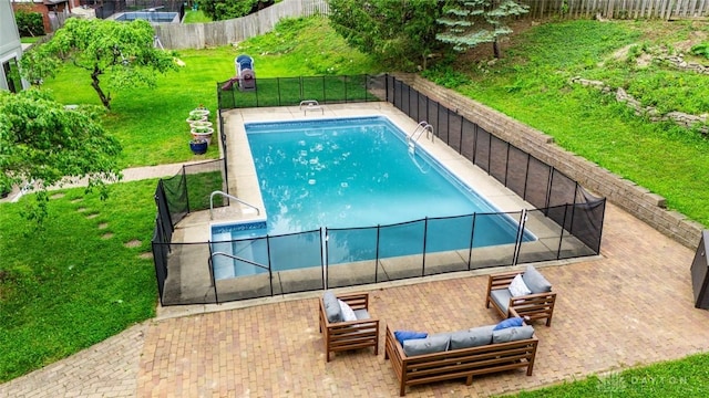 360 Merrick Dr, Beavercreek, OH 45434 - view of pool featuring an outdoor hangout area and a patio area