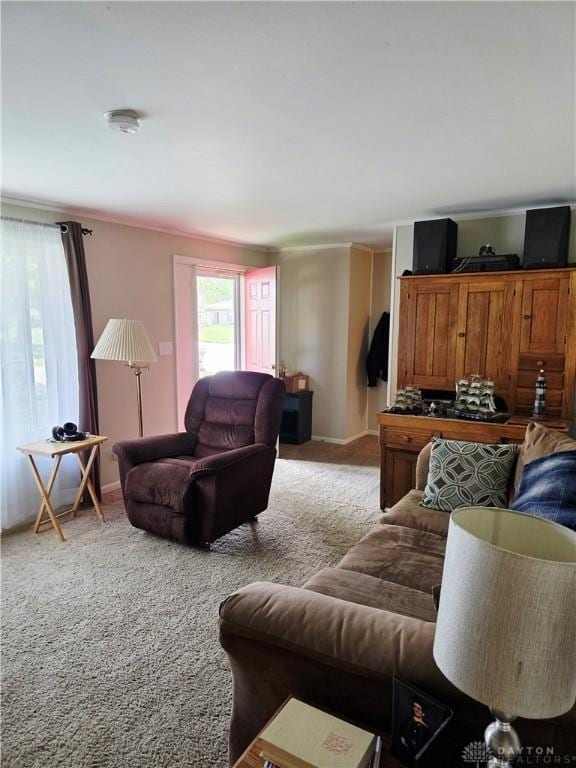 1008 Terracewood Dr, Englewood, OH 45322 - living area with light carpet and baseboards