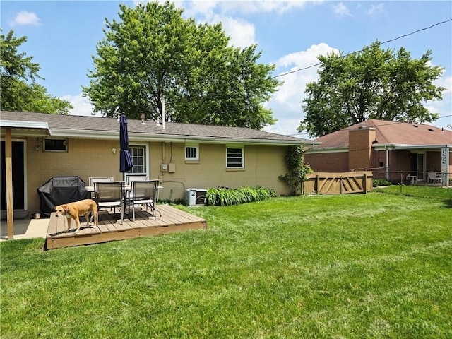 1008 Terracewood Dr, Englewood, OH 45322 - back of house with a deck and outdoor dining space
