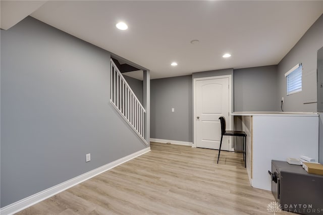4037 Andora Blvd, Amelia, OH 45102 - unfurnished office with light wood finished floors, recessed lighting, and baseboards