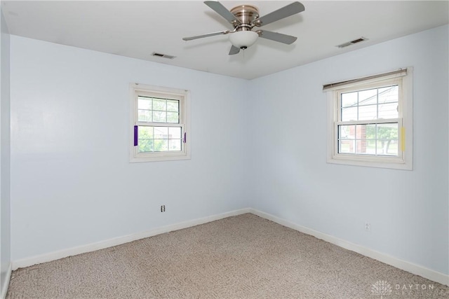 520 Buttercup Ave, Vandalia, OH 45377 - carpeted spare room featuring baseboards and ceiling fan