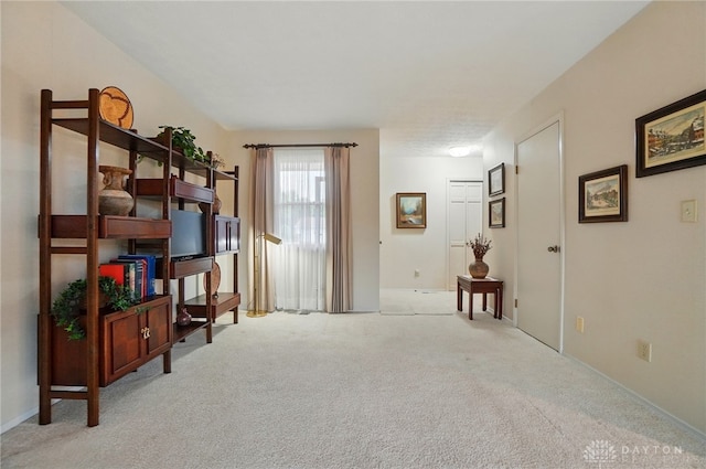 348 Cambridge Dr, Fairborn, OH 45324 - living area with carpet floors