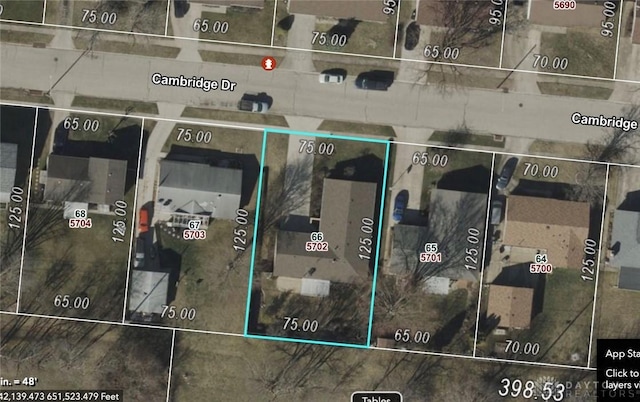 348 Cambridge Dr, Fairborn, OH 45324 - aerial view of property's location