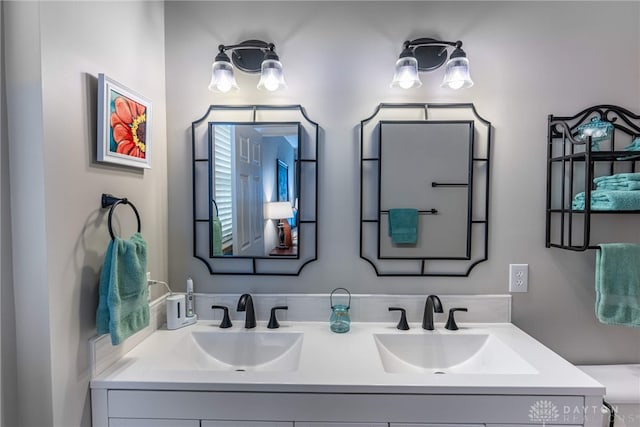 989 Brooke Ln, Xenia, OH 45385 - full bathroom with double vanity