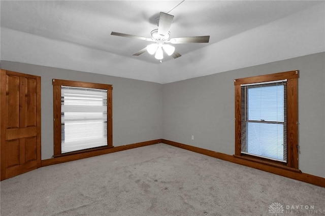 125 W Mound St, South Charleston, OH 45368 - empty room featuring baseboards, carpet floors, and ceiling fan