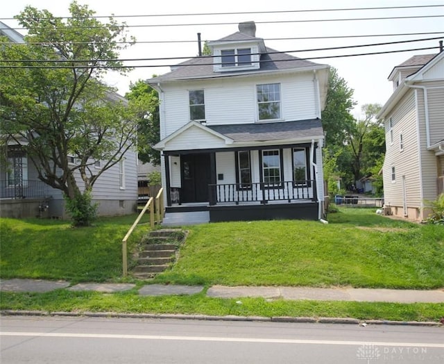 1716 Xenia Ave, Dayton, OH 45410 - traditional style home with covered porch and a front yard