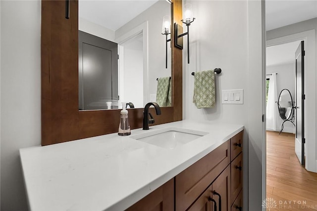 1000 Paradrome St, Cincinnati, OH 45202 - bathroom with wood finished floors and vanity