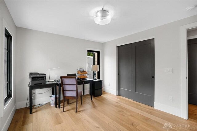 1000 Paradrome St, Cincinnati, OH 45202 - office area with light wood-type flooring and baseboards