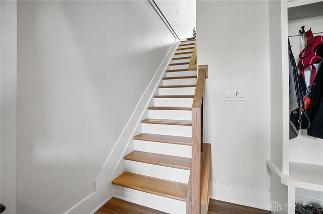 1000 Paradrome St, Cincinnati, OH 45202 - stairs featuring wood finished floors and baseboards