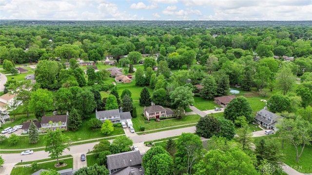 1747 Maple Ln, Beavercreek, OH 45432 - aerial perspective of suburban area with a forest