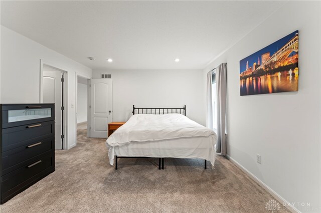 1130 Arden Way, Fairborn, OH 45324 - bedroom with light carpet and recessed lighting