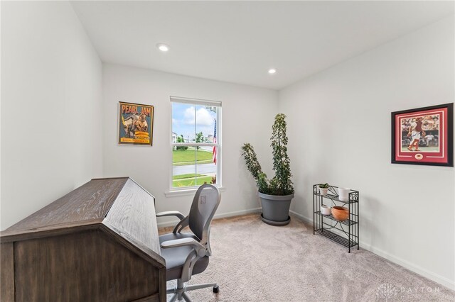 1130 Arden Way, Fairborn, OH 45324 - carpeted office featuring baseboards and recessed lighting