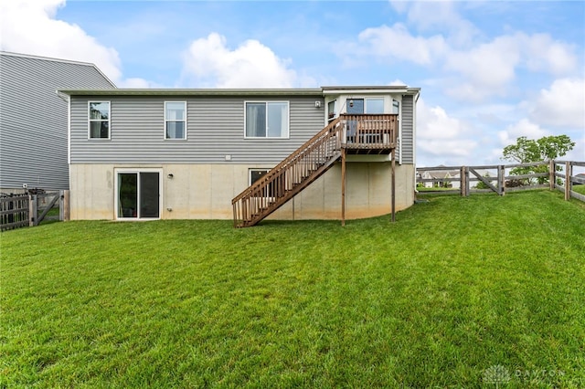 1130 Arden Way, Fairborn, OH 45324 - back of house with stairway and a deck