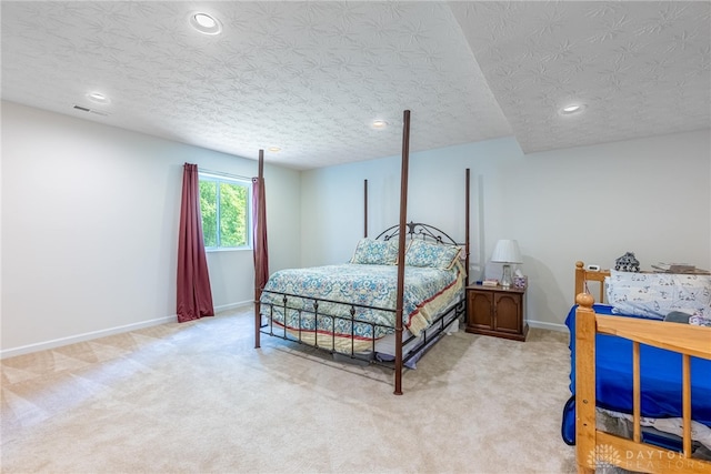 8730 Dowd Ct, Washington Twp, OH 45458 - bedroom with light colored carpet, baseboards, and recessed lighting