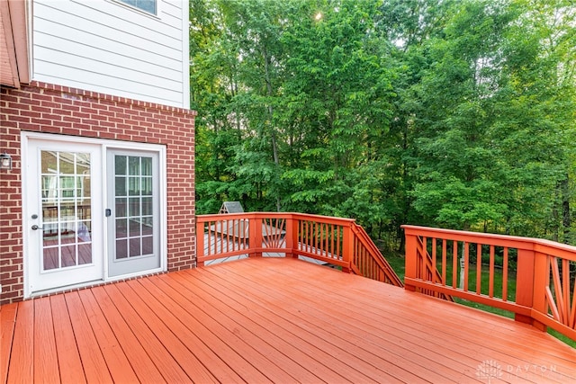 8730 Dowd Ct, Washington Twp, OH 45458 - view of wooden deck
