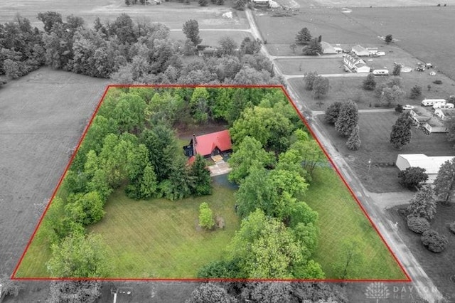 5565 Short Rd, New Carlisle, OH 45344 - aerial view of property's location featuring property parcel outlined