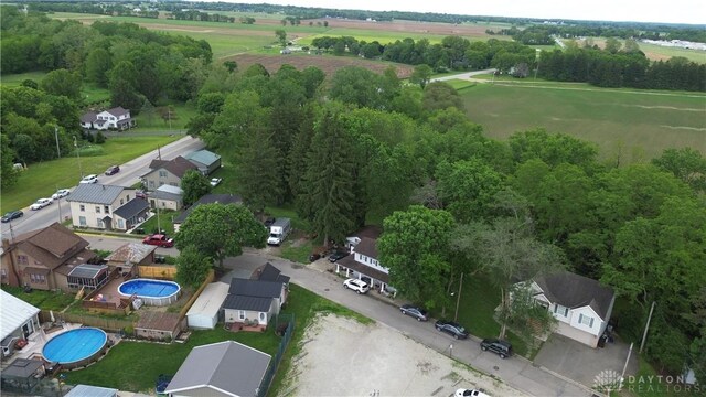 222 S Pike St, New Carlisle, OH 45344 - aerial view of residential area with a pool