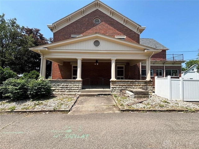 142 W Church St, Xenia, OH 45385 - view of front of property featuring brick siding and a porch