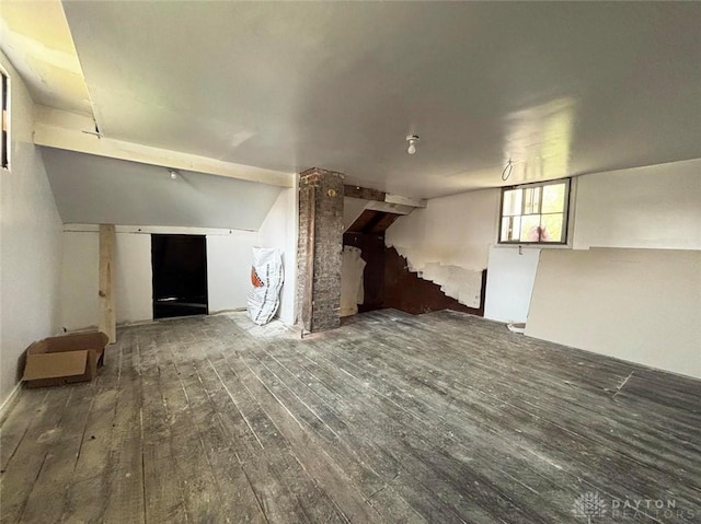 142 W Church St, Xenia, OH 45385 - unfurnished living room featuring hardwood / wood-style floors