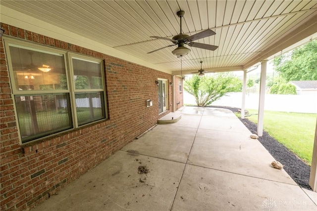 9062 Adam Ln, Waynesville, OH 45068 - view of patio / terrace featuring ceiling fan