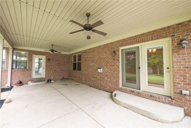 9062 Adam Ln, Waynesville, OH 45068 - view of patio with ceiling fan