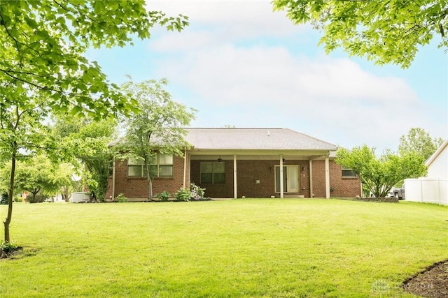 9062 Adam Ln, Waynesville, OH 45068 - rear view of property with brick siding