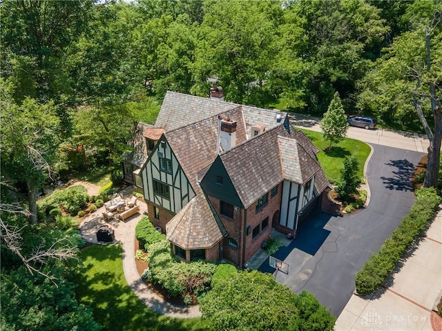 1500 Ridgeway Rd, Oakwood, OH 45419 - aerial view of property and surrounding area with a forest