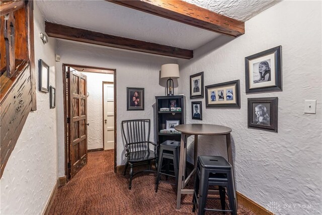 1500 Ridgeway Rd, Oakwood, OH 45419 - office space with a textured wall and beam ceiling